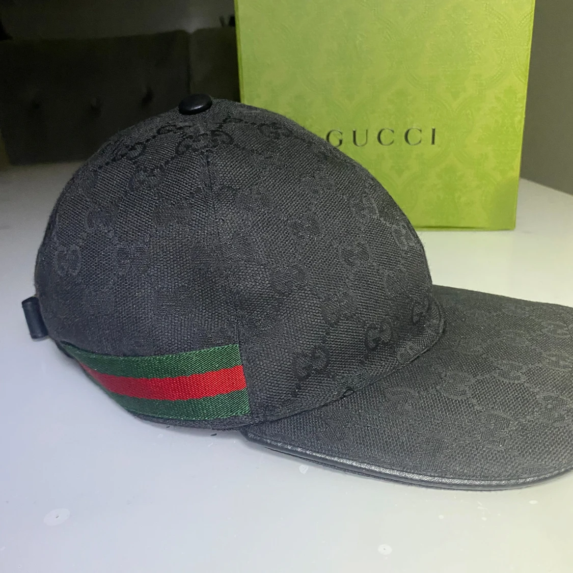 Äkta Svart keps från Gucci XS - 2