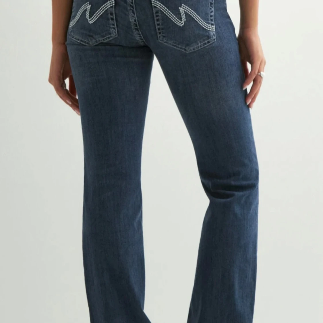 Nelly Low Waist Bootcut Stitch Jeans