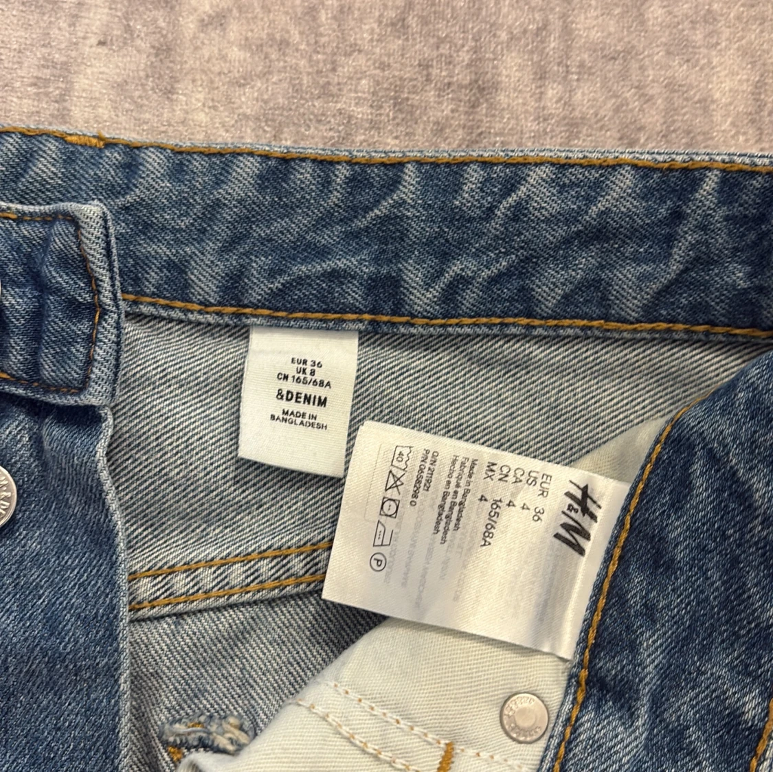 Blå jeanskjol från H&M - 1