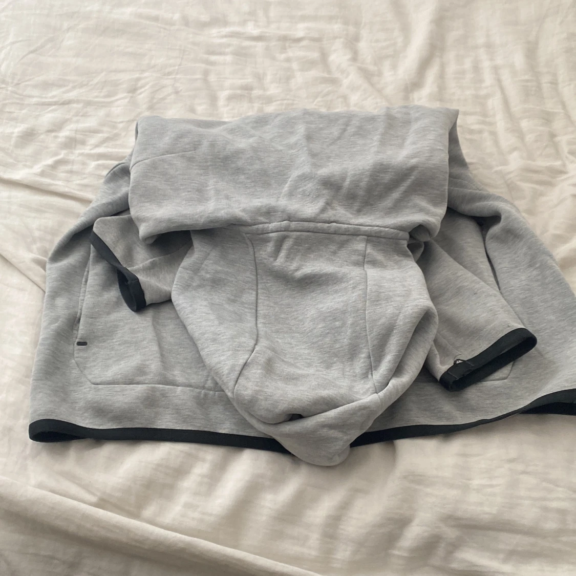 Grå Nike hoodiejacka med dragkedja - 4