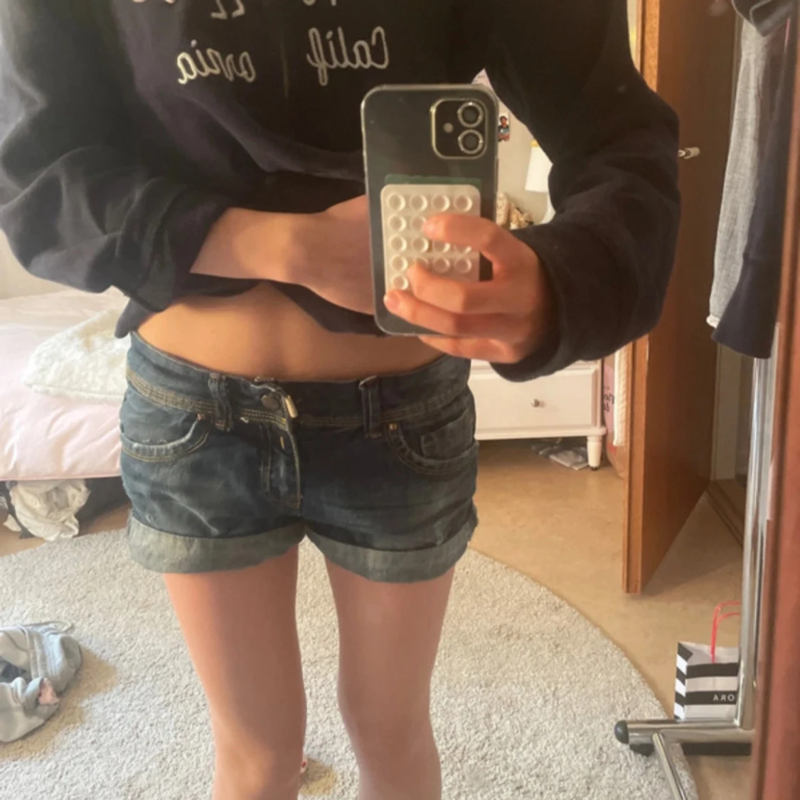 Blå jeansshorts från BSK