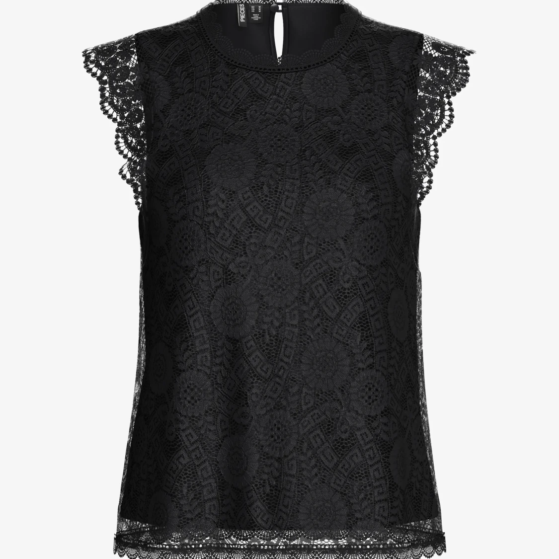 Svart spetsblus från Pieces 