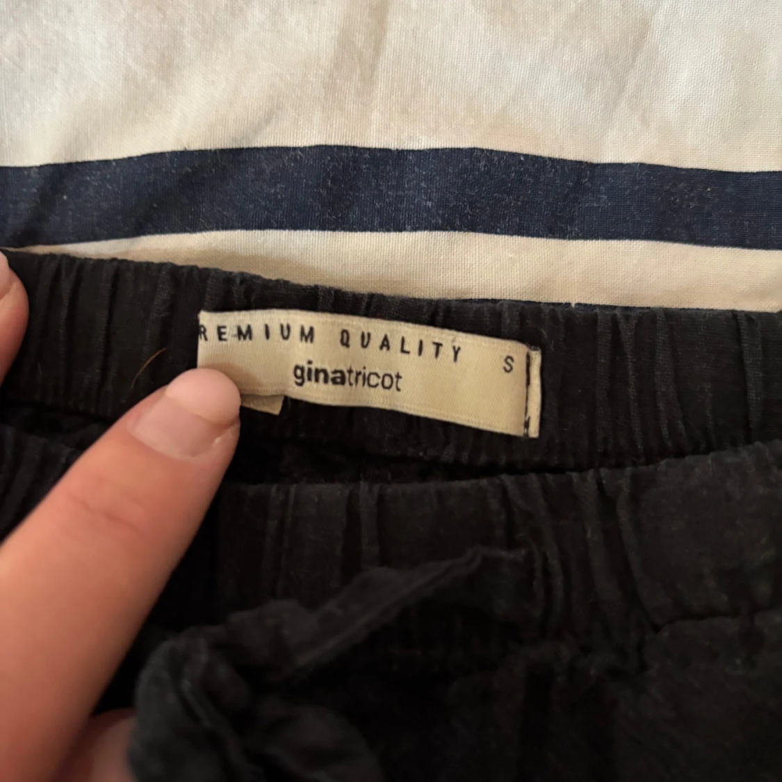 Svarta linnebyxor - 2