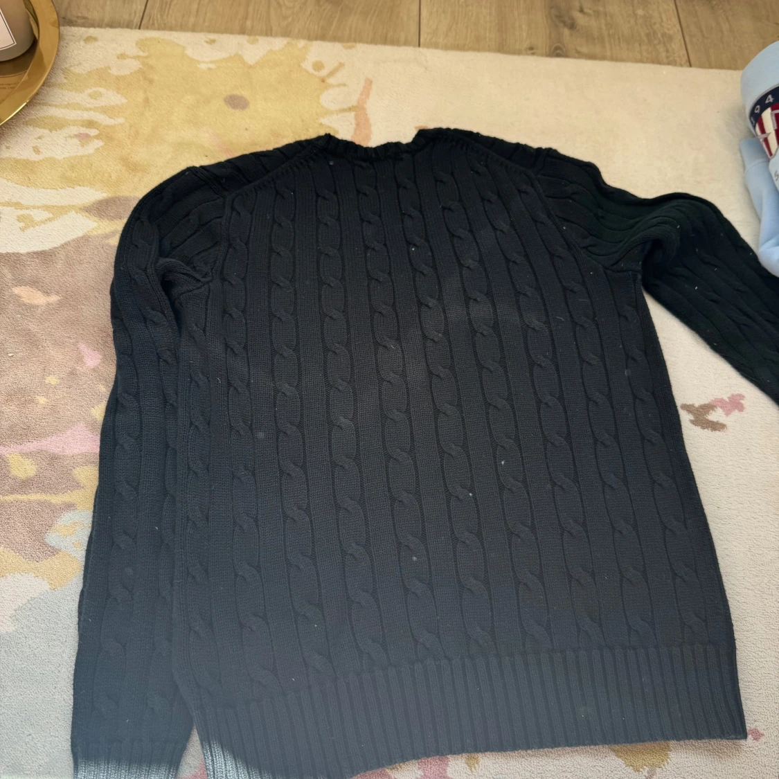 Svart kabelstickad tröja Polo Ralph Lauren - 1