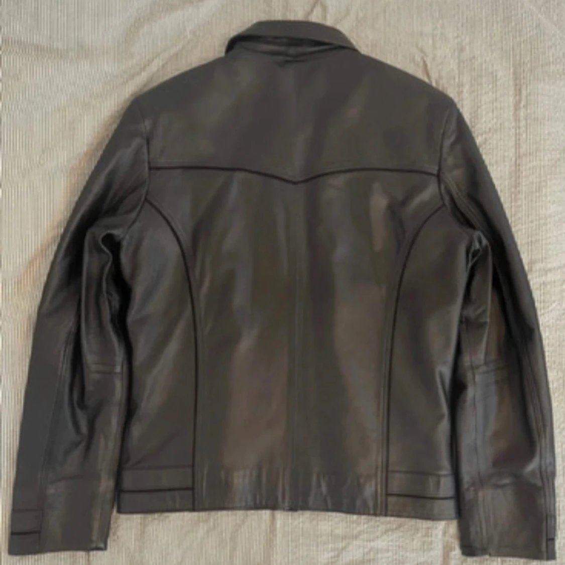 Svart skinnjacka äkta - 1