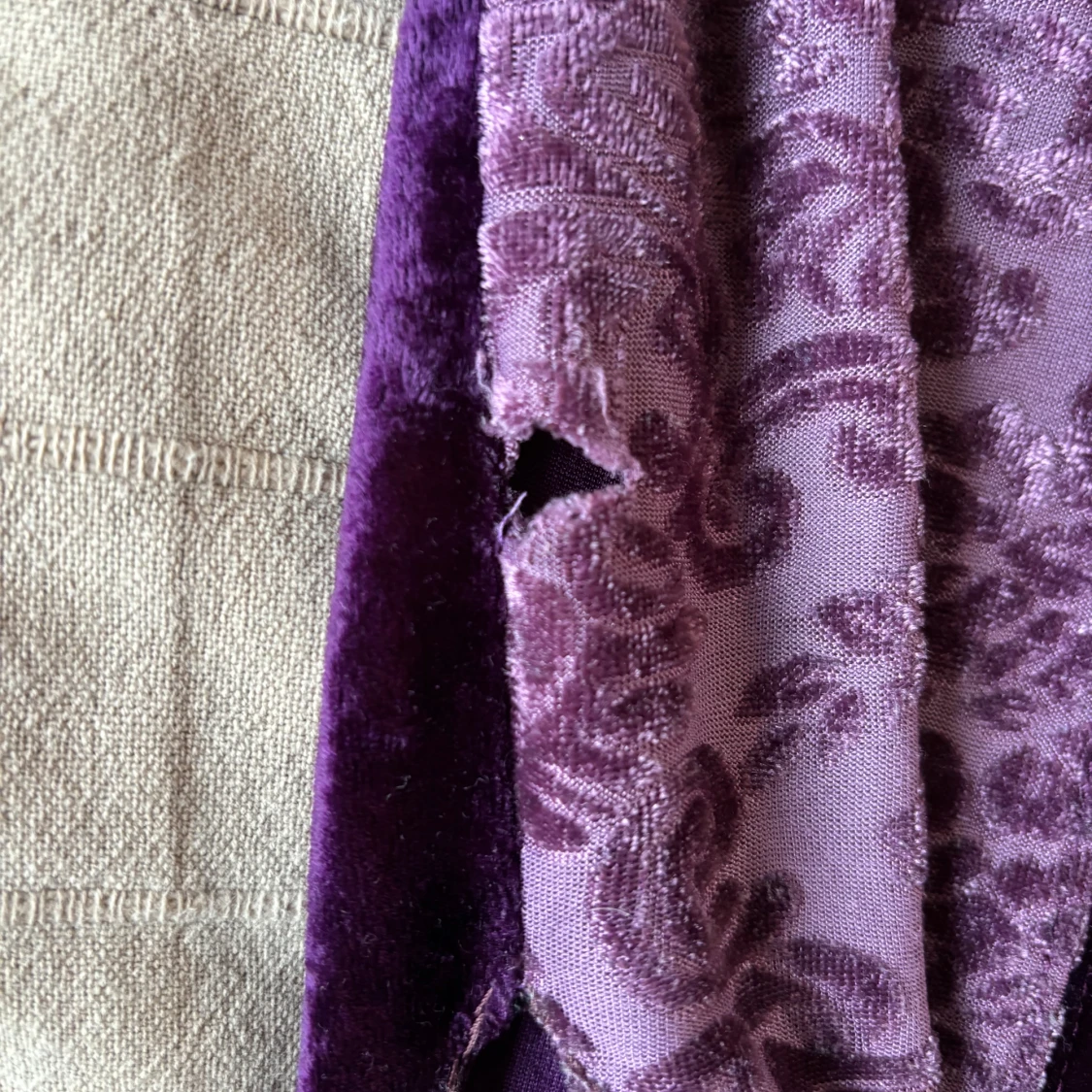 Lila omlottopp i sammet - 2