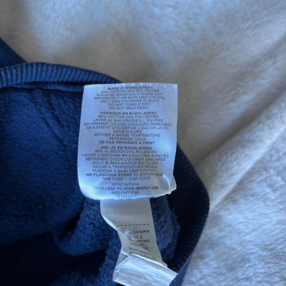 Mörkblå hoodie NFL - 4