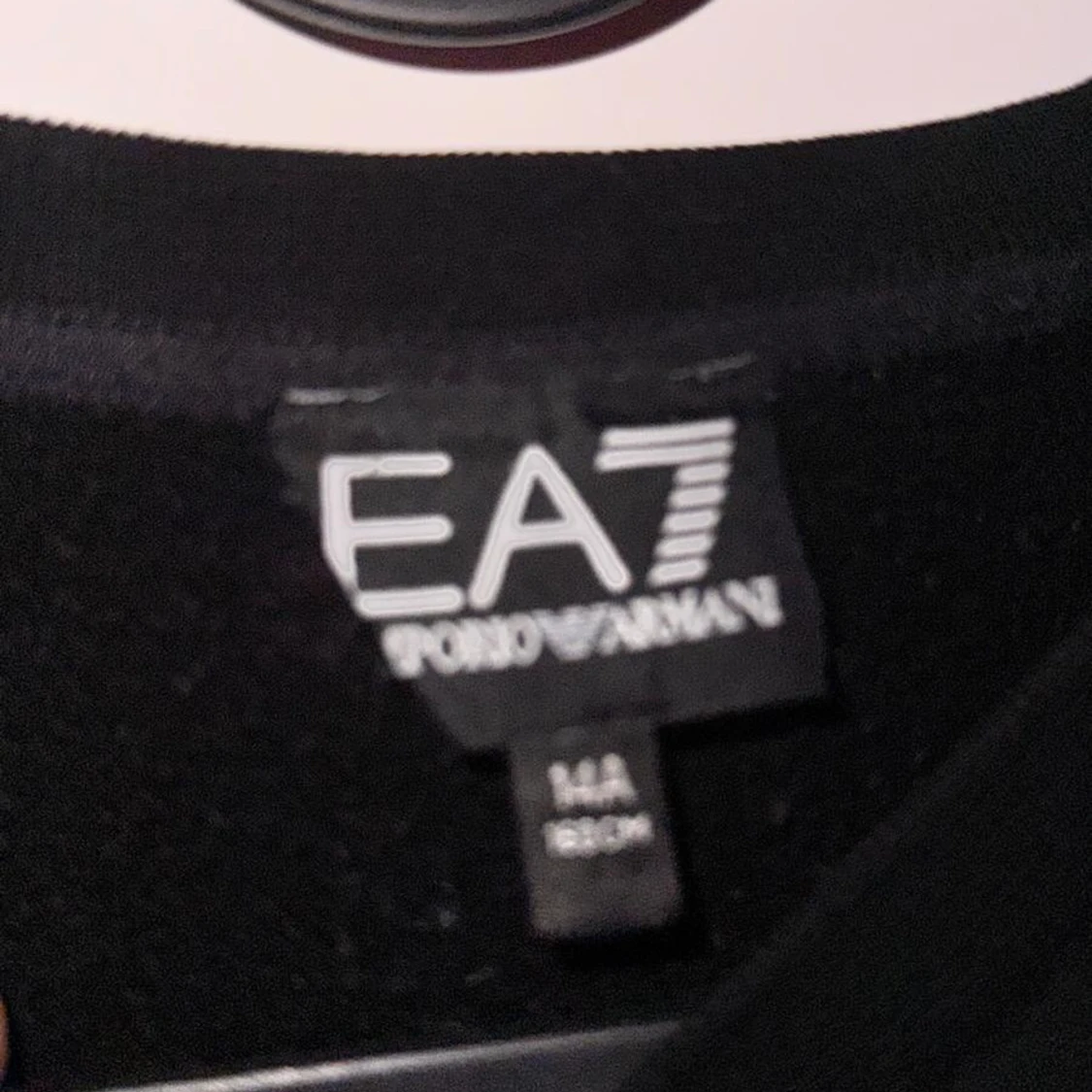 Svart EA7 sweatshirt med ränder - 2