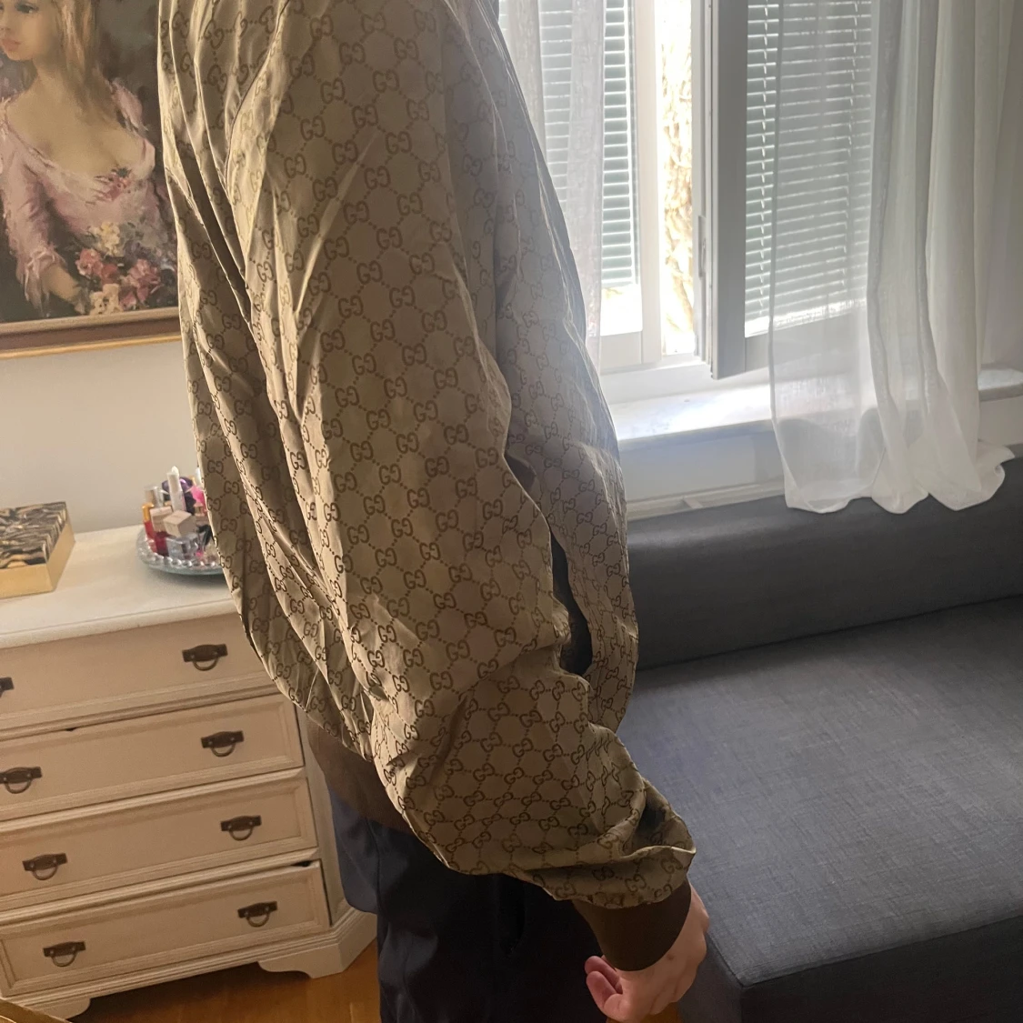 Gucci bomberjacka med monogram - 4