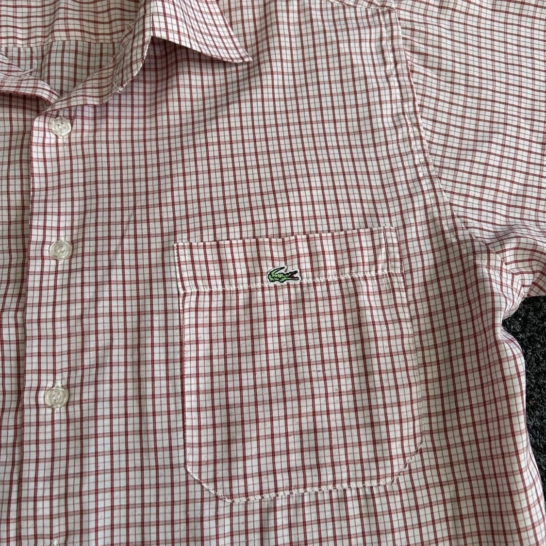 Rutig kortärmad skjorta från Lacoste - 1