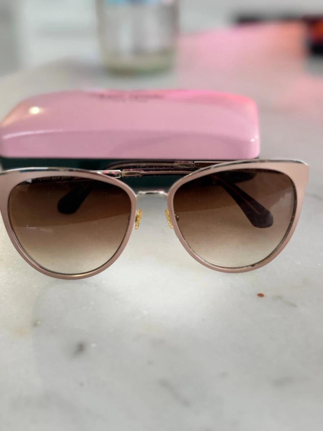 Kate Spade solglasögon i rosa metall