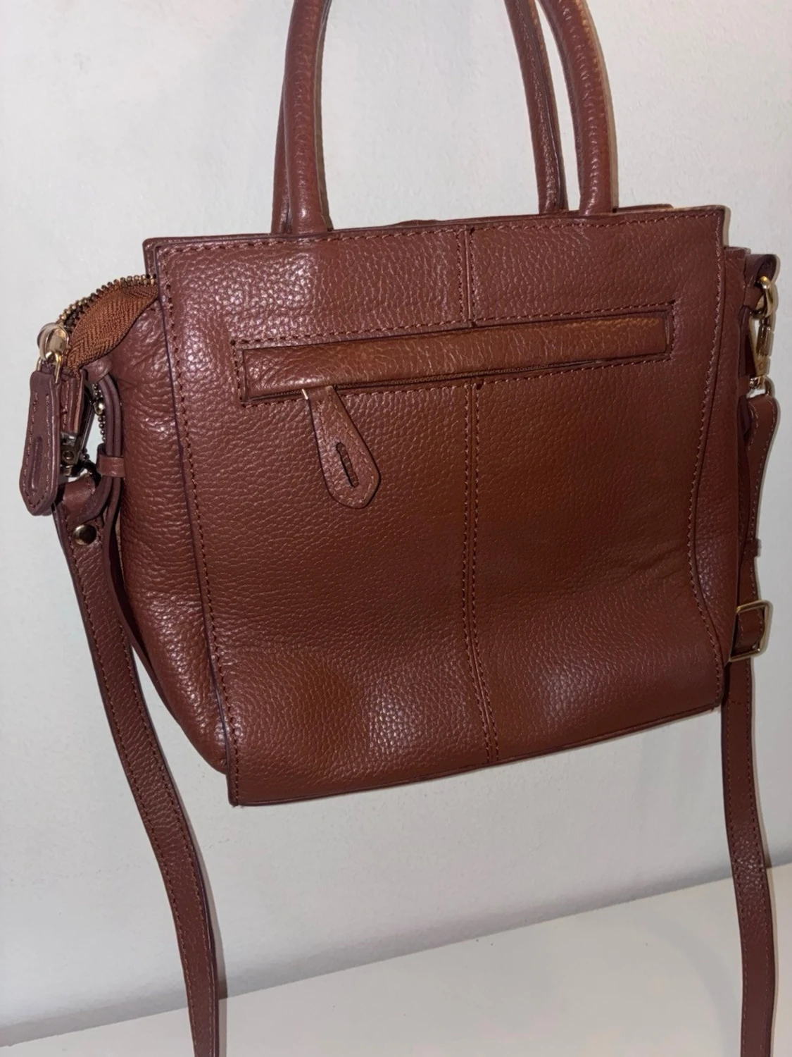 Brun handväska i läder från Hera - 3