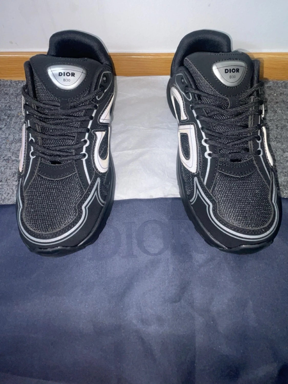 Svarta Dior B30 sneakers