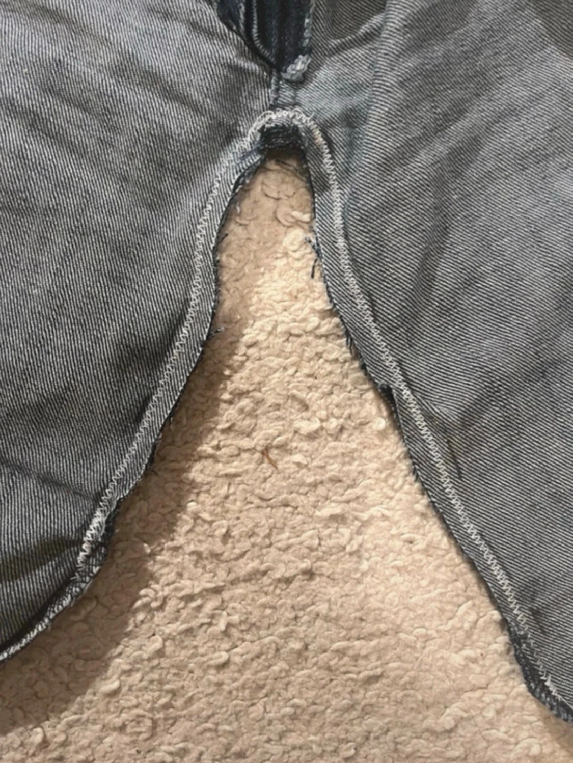 Mörkblå slitna bootcut jeans - 4