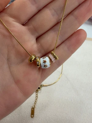 Gulligt halsband - Rostfritt stål, 18k guldpläterat, vattentåligt, allergivänligt 