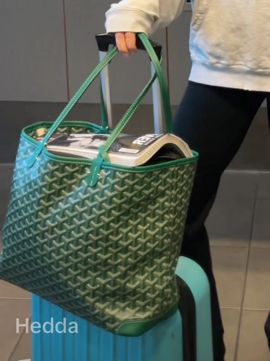 Grön shoppingväska