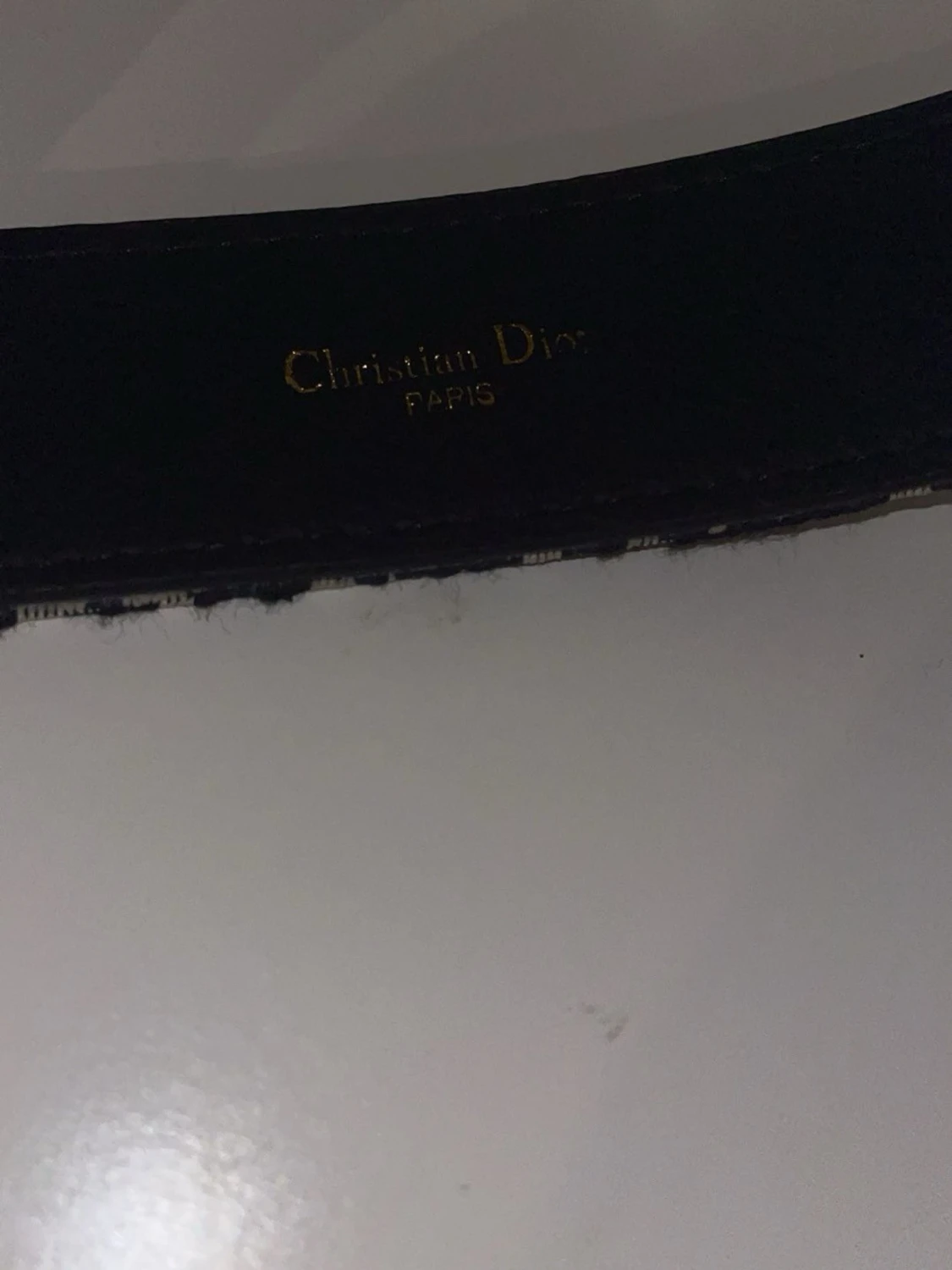 Svartvitt bälte från Christian Dior - 1