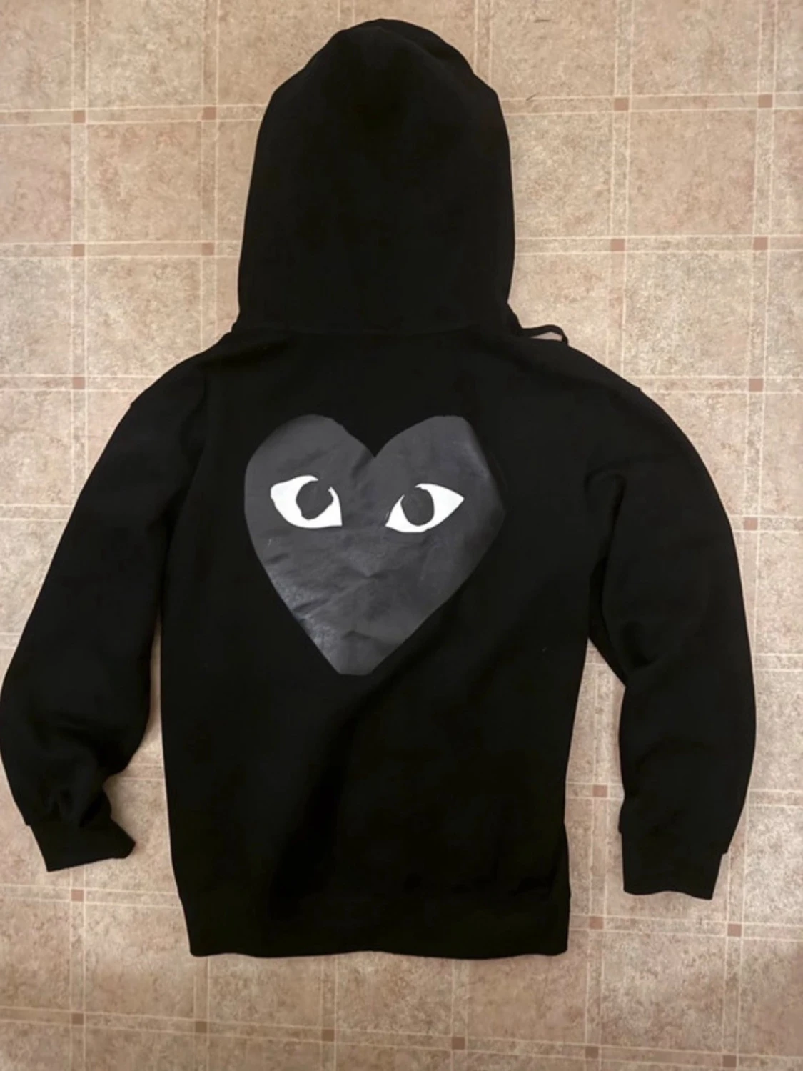 Svart Comme des Garçons PLAY hoodie - 1