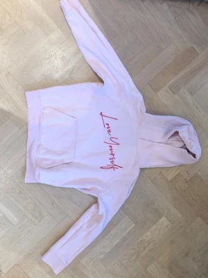 Ljusrosa hoodie från Zadig & Voltaire - Säljer en ljusrosa hoodie från Zadig och Voltaire i storlek S med tryck både på bröstet och på ryggen🩷