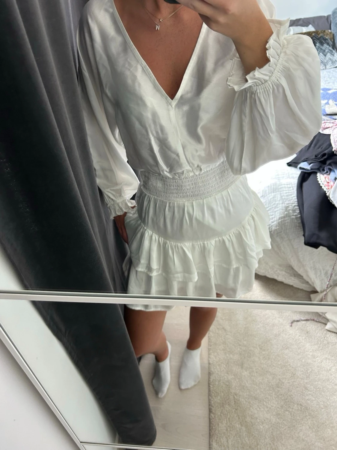 Satin klänning  - 1