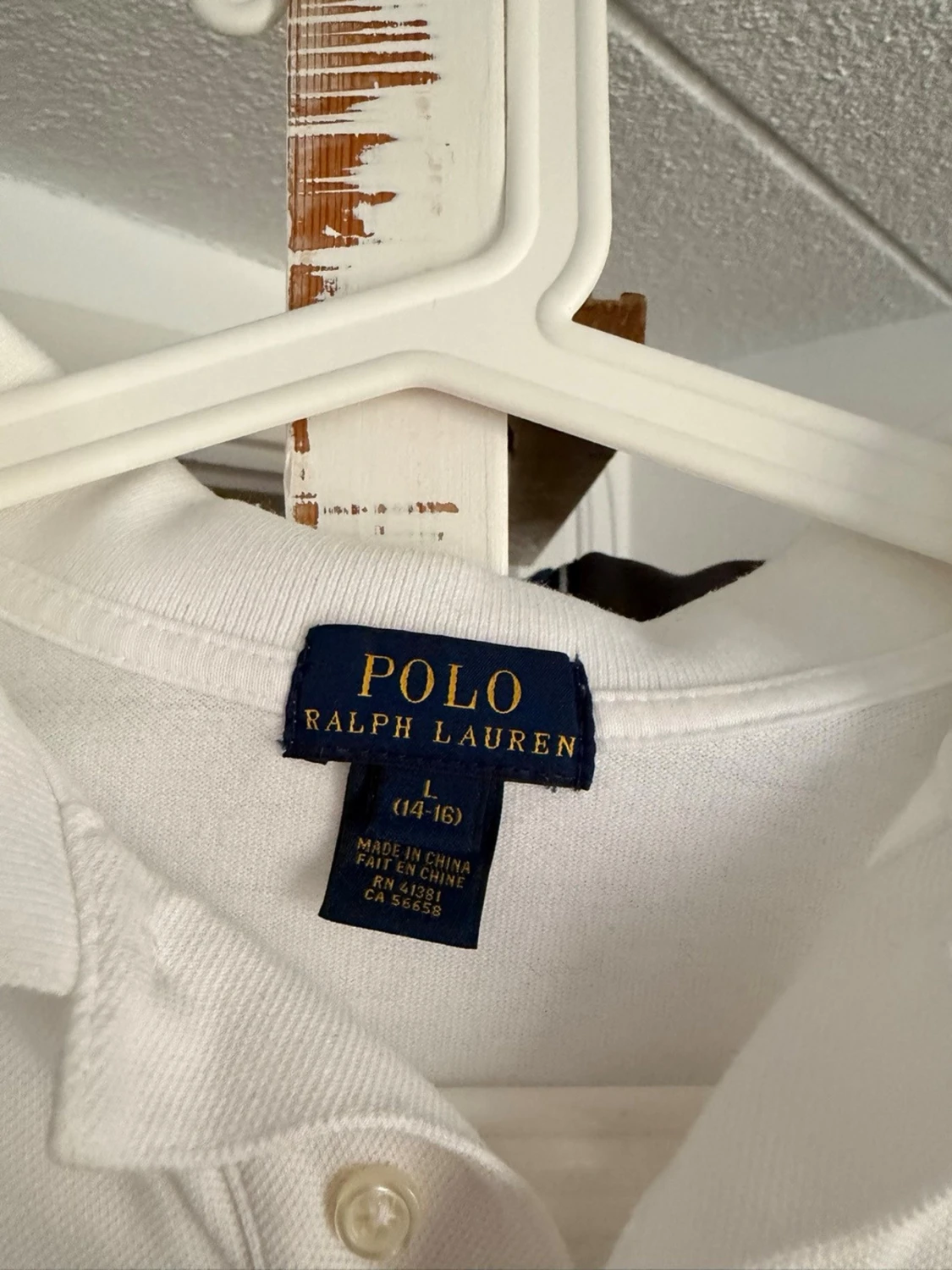 Vit pikétröja från Ralph Lauren - 2