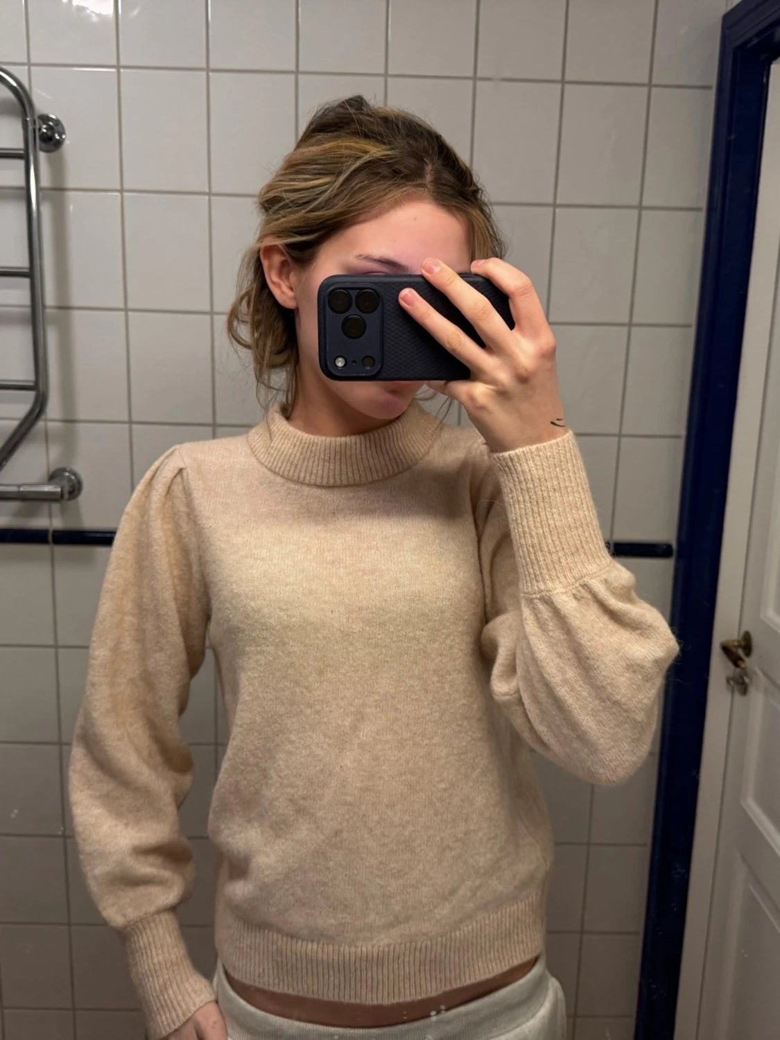 Beige stickad tröja Selected Femme - 1
