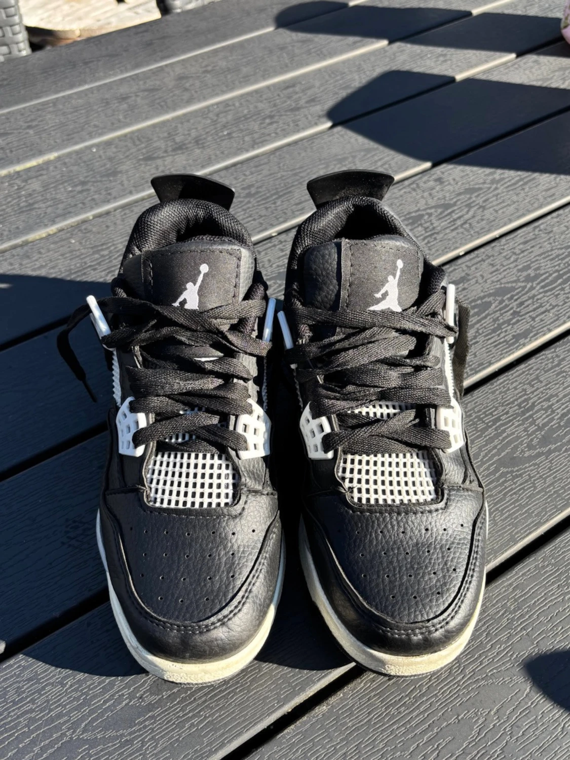Svarta Air Jordan 4 sneakers - 1