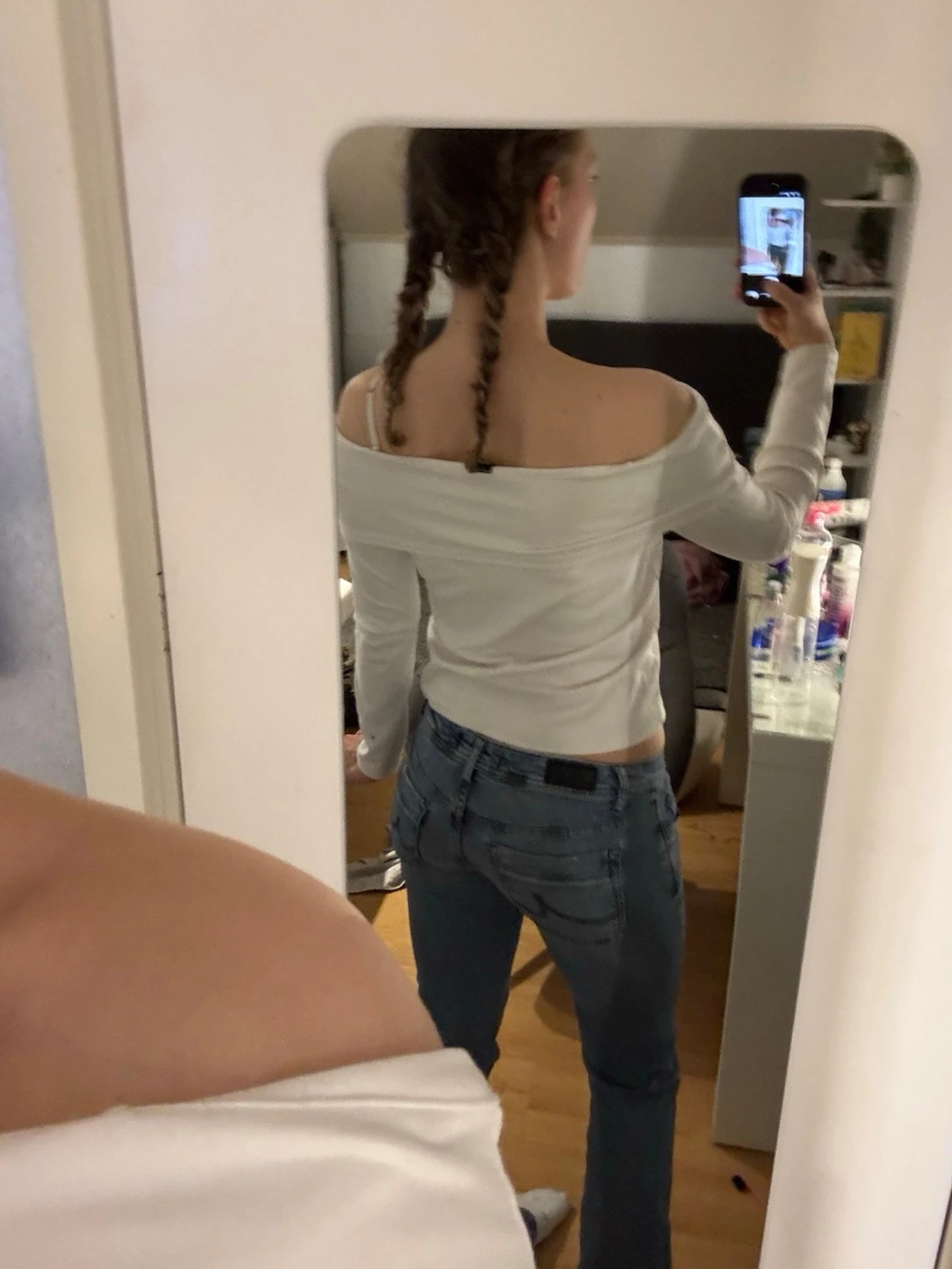 Off shoulder topp från Dazy, vit - 2