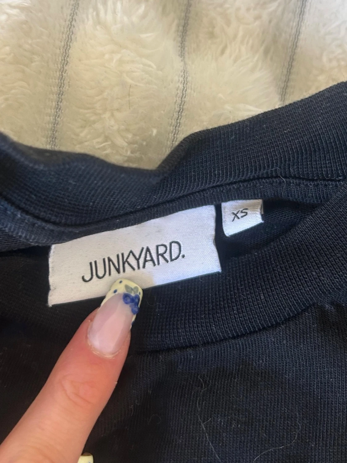 Svart oversized t-shirt med tryck - 4