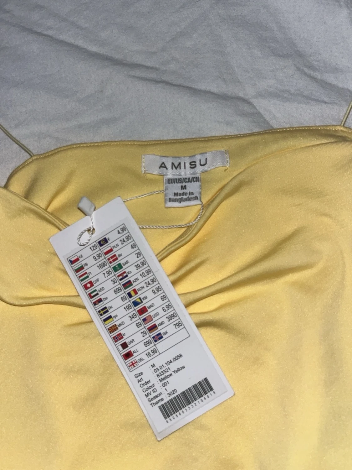 Gul linnetopp från Amisu - 2