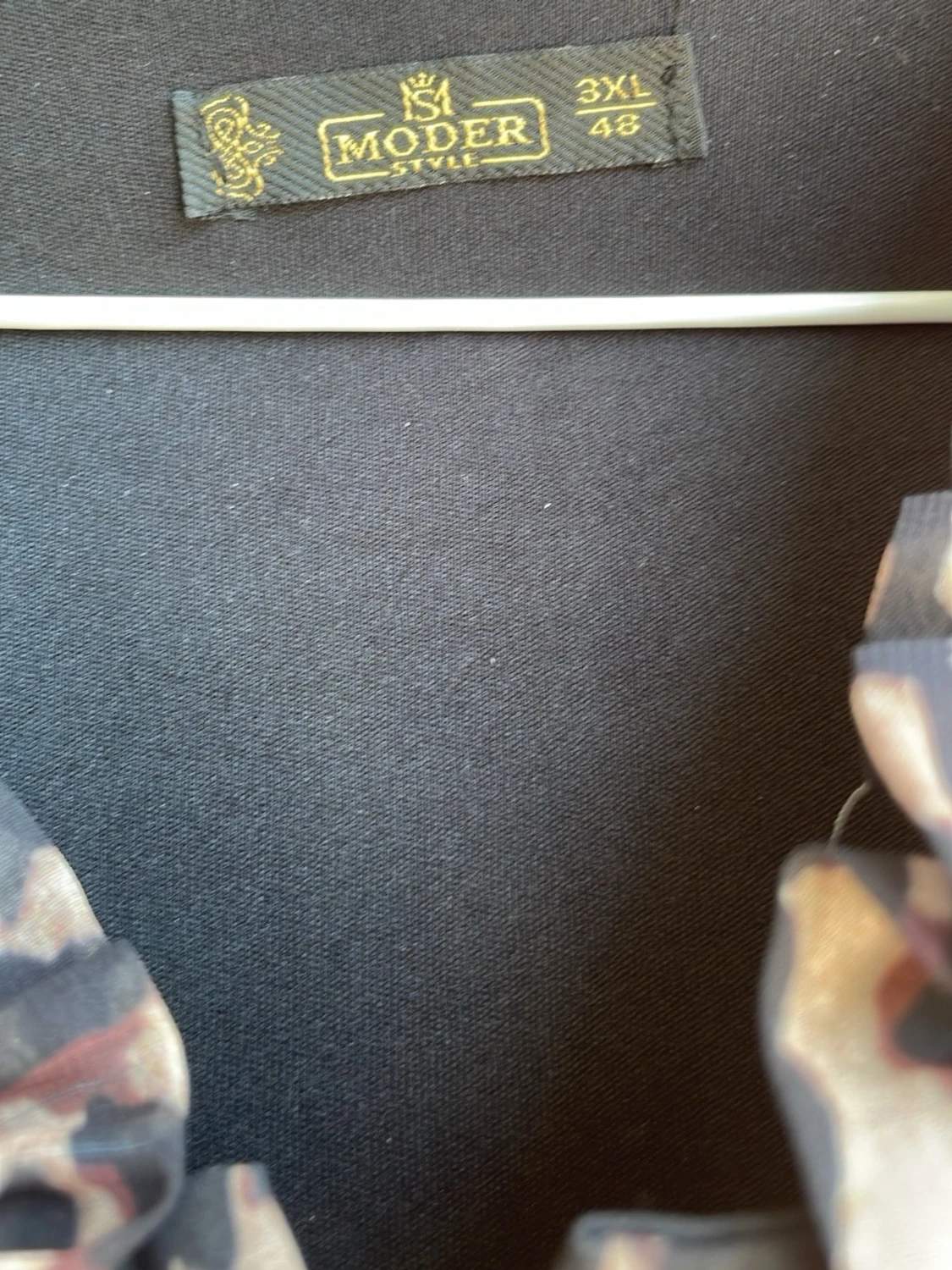 Leopardmönstrad långklänning med volang - 3