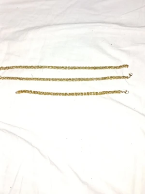 Guld kedjor  - Guld kedja med matchande armband 