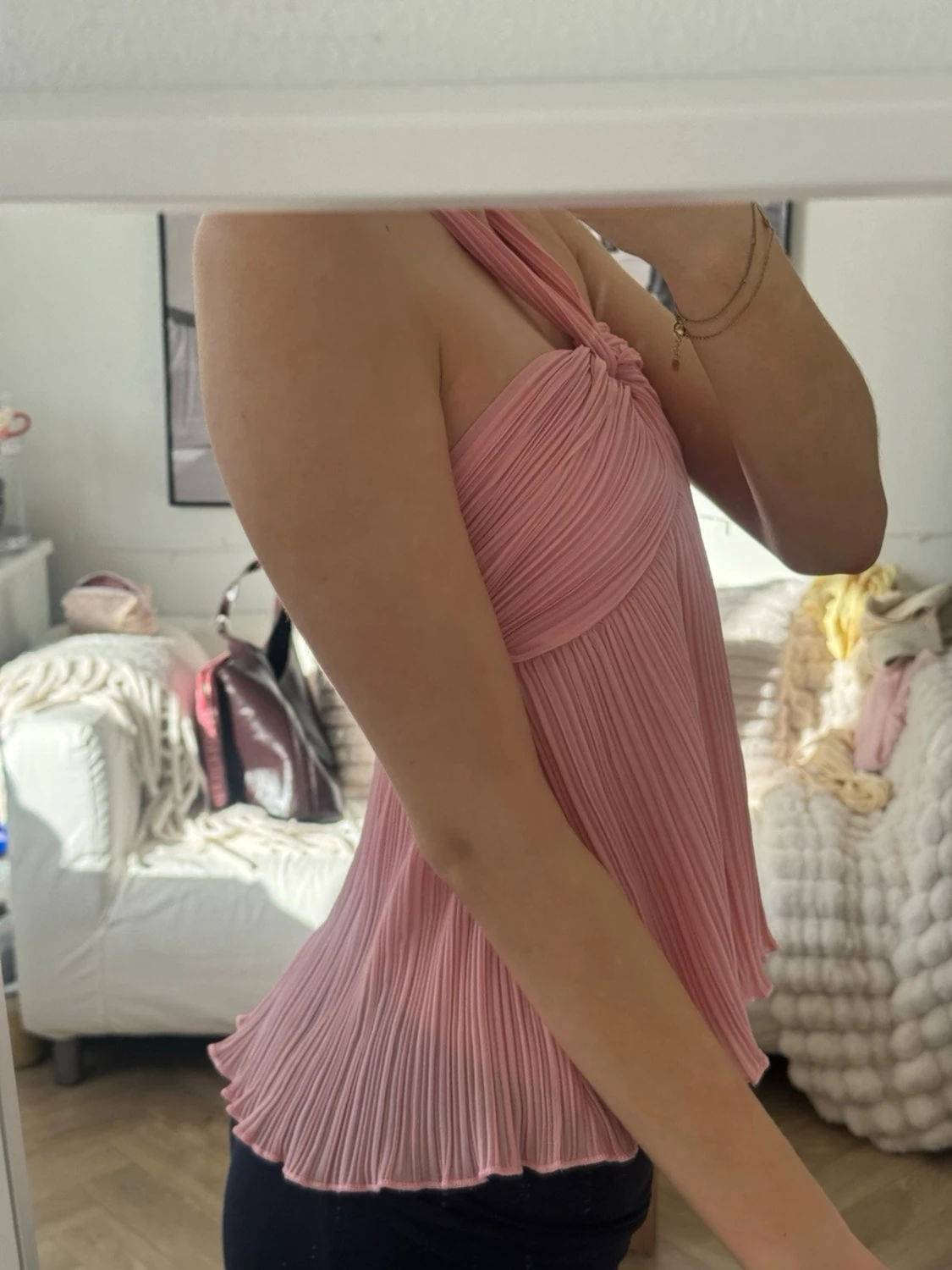 Rosa halterneck topp - 2