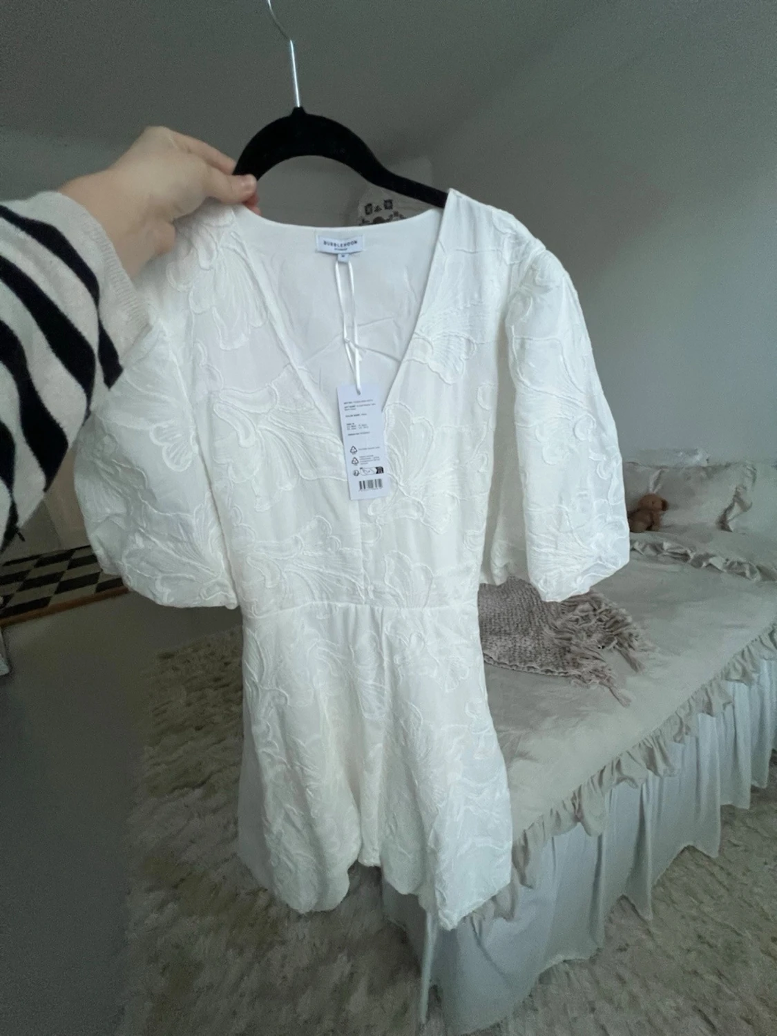 Vit studentklänning från bubbleroom - 3