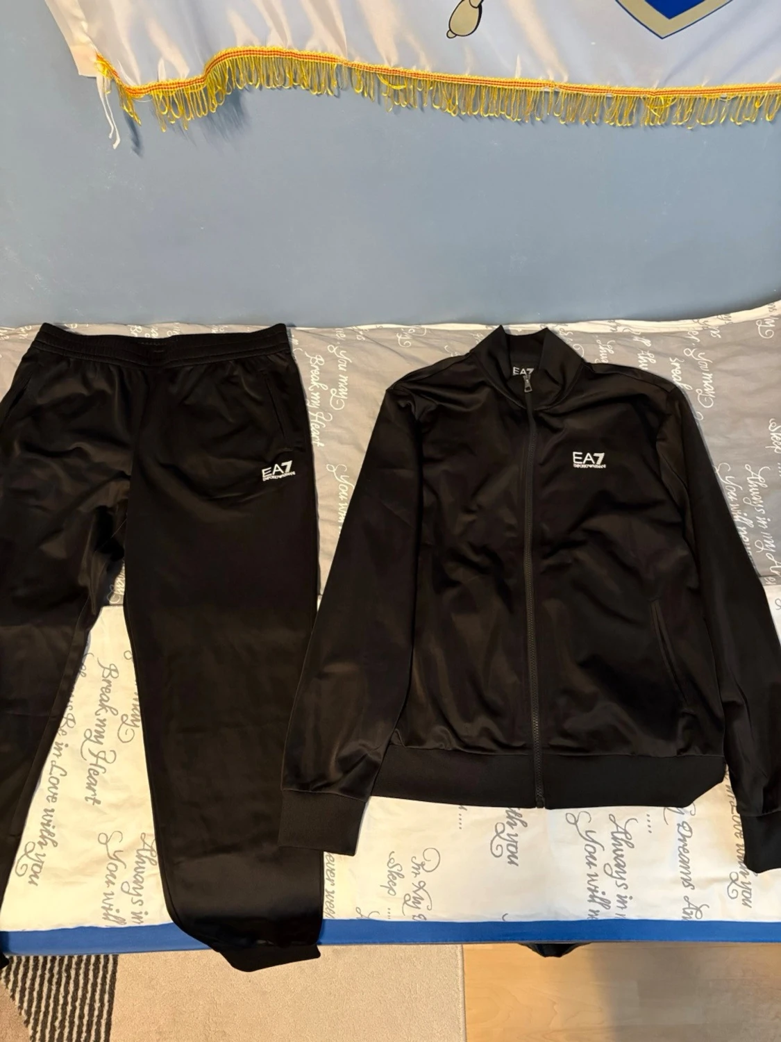 Svart EA7 loungewear set