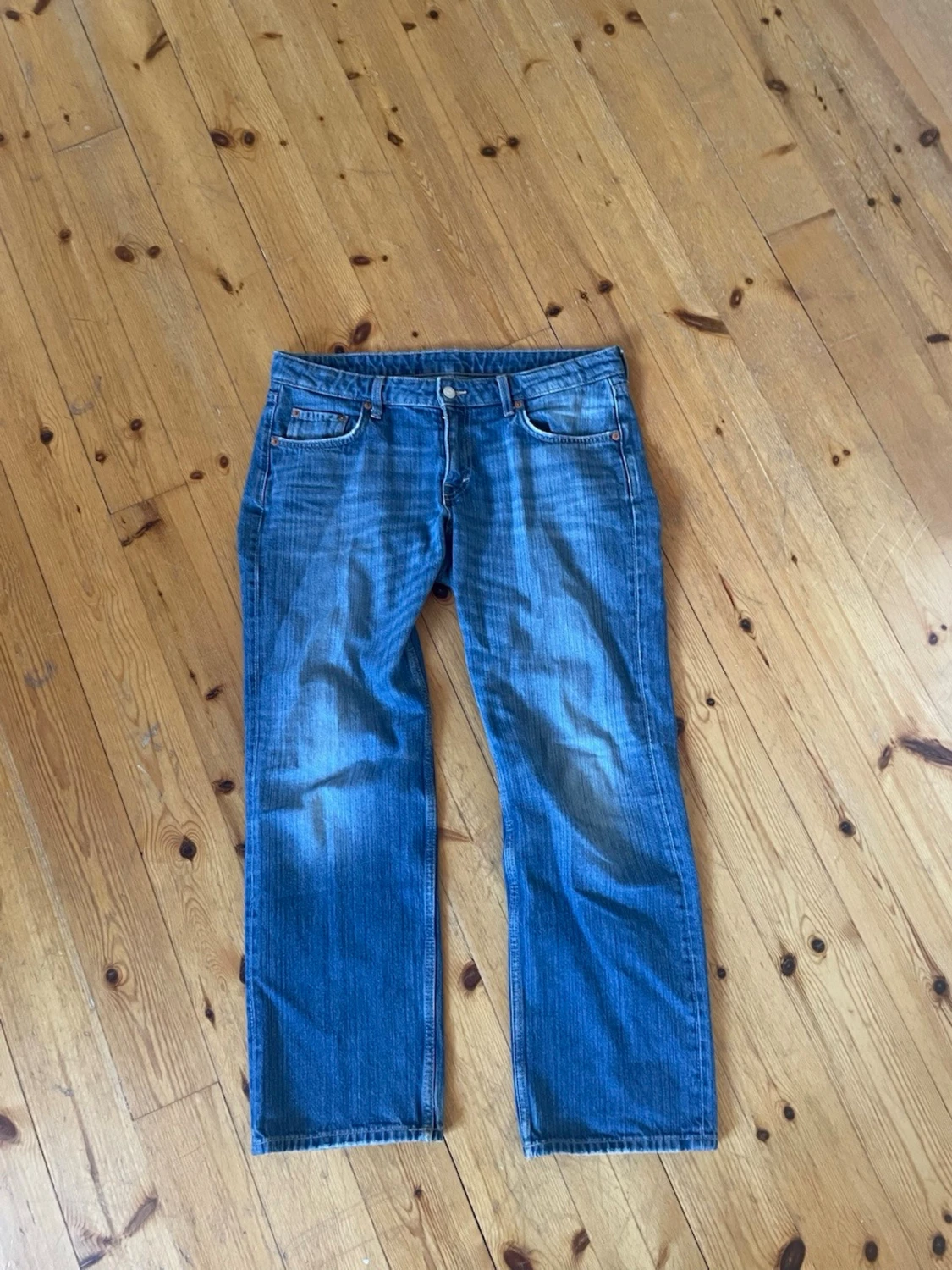 Raka jeans med låg midja - 2