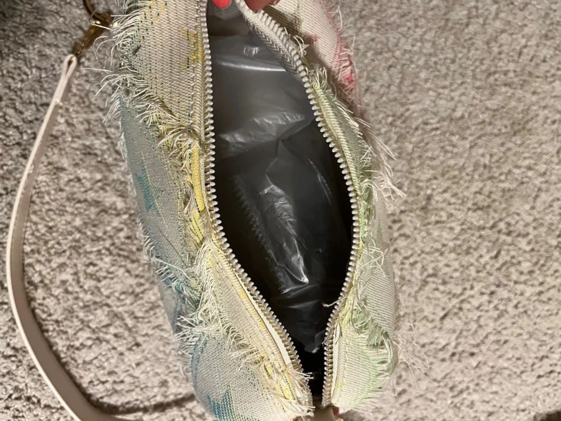 Pastellfärgad stjärnmönstrad handväska - 3