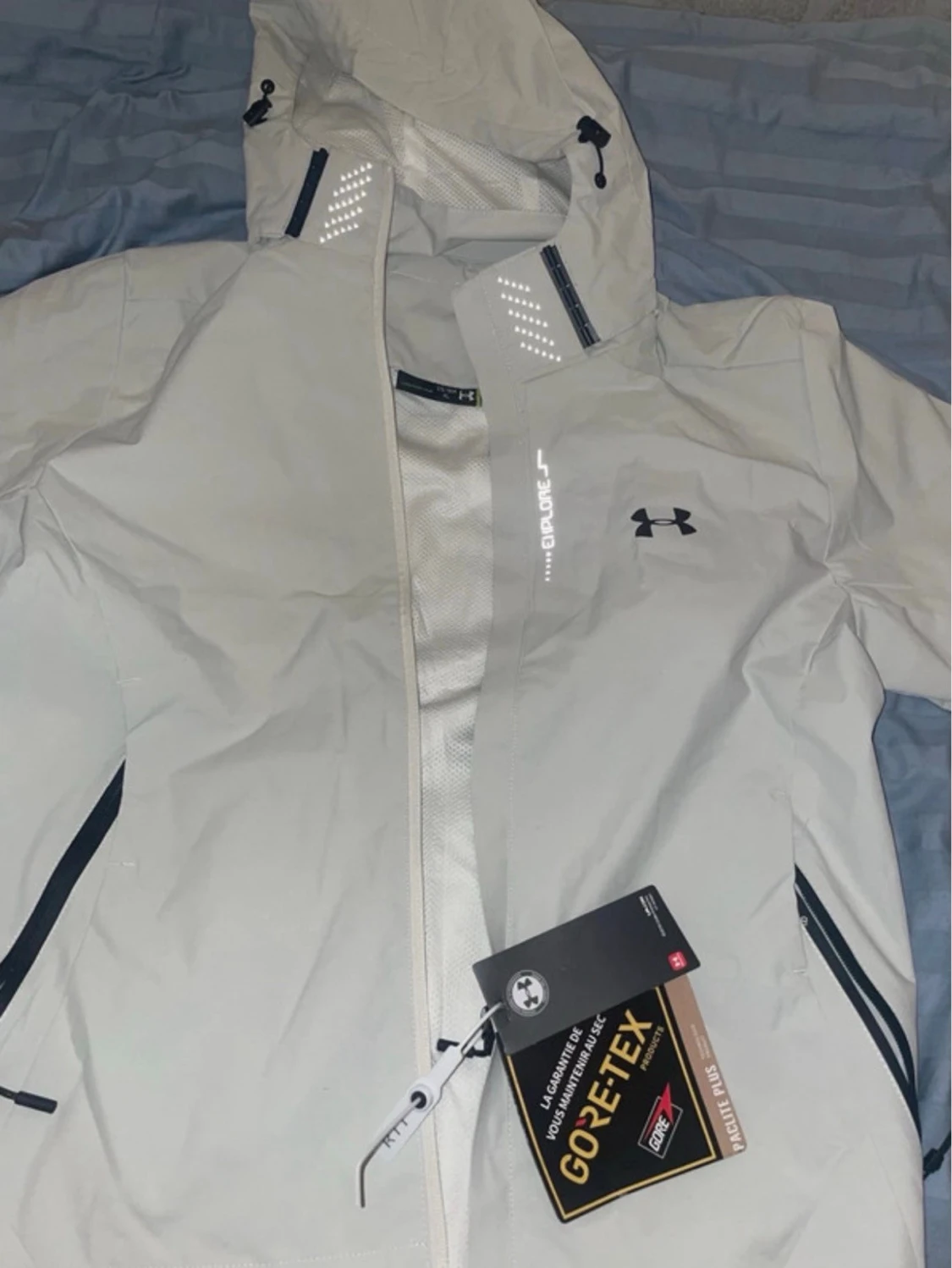 Vit GORE-TEX regnjacka Under Armour