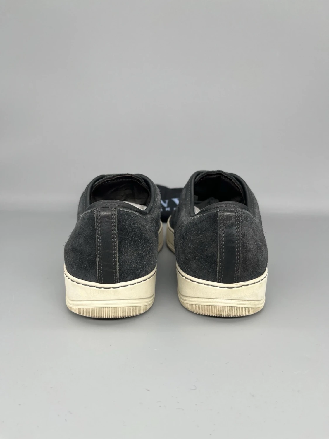 Lanvin Dbb1 Nappa Cap Toe Skor Elephant Grå - 3