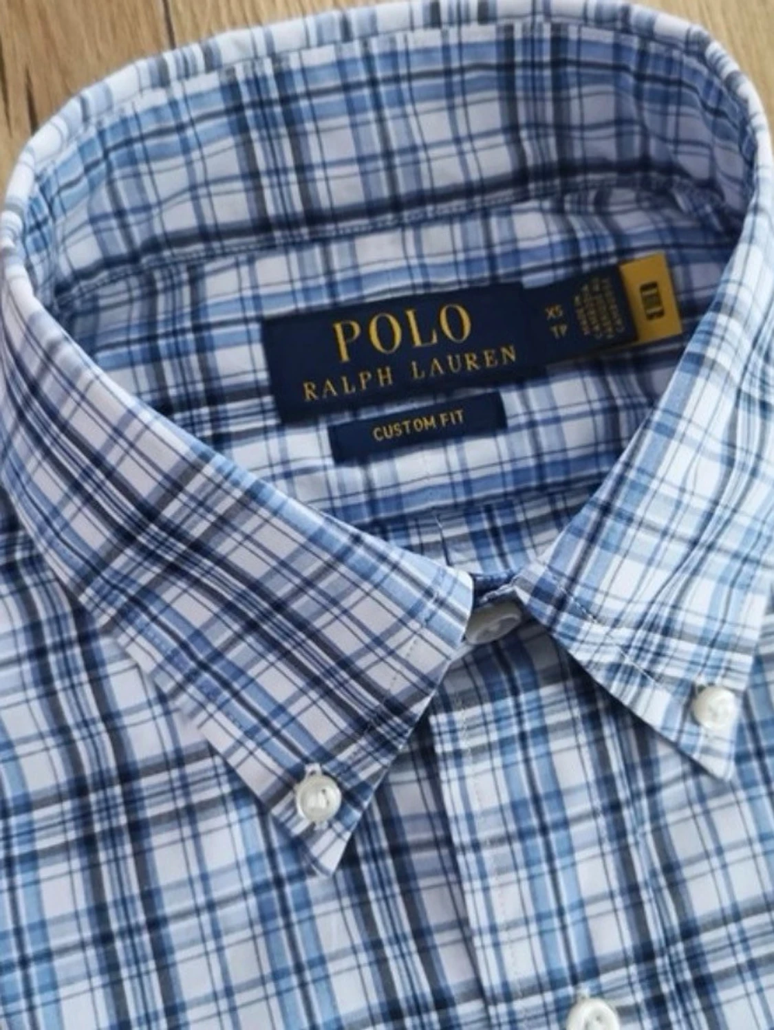 Blå rutig Ralph Lauren skjorta  - 1