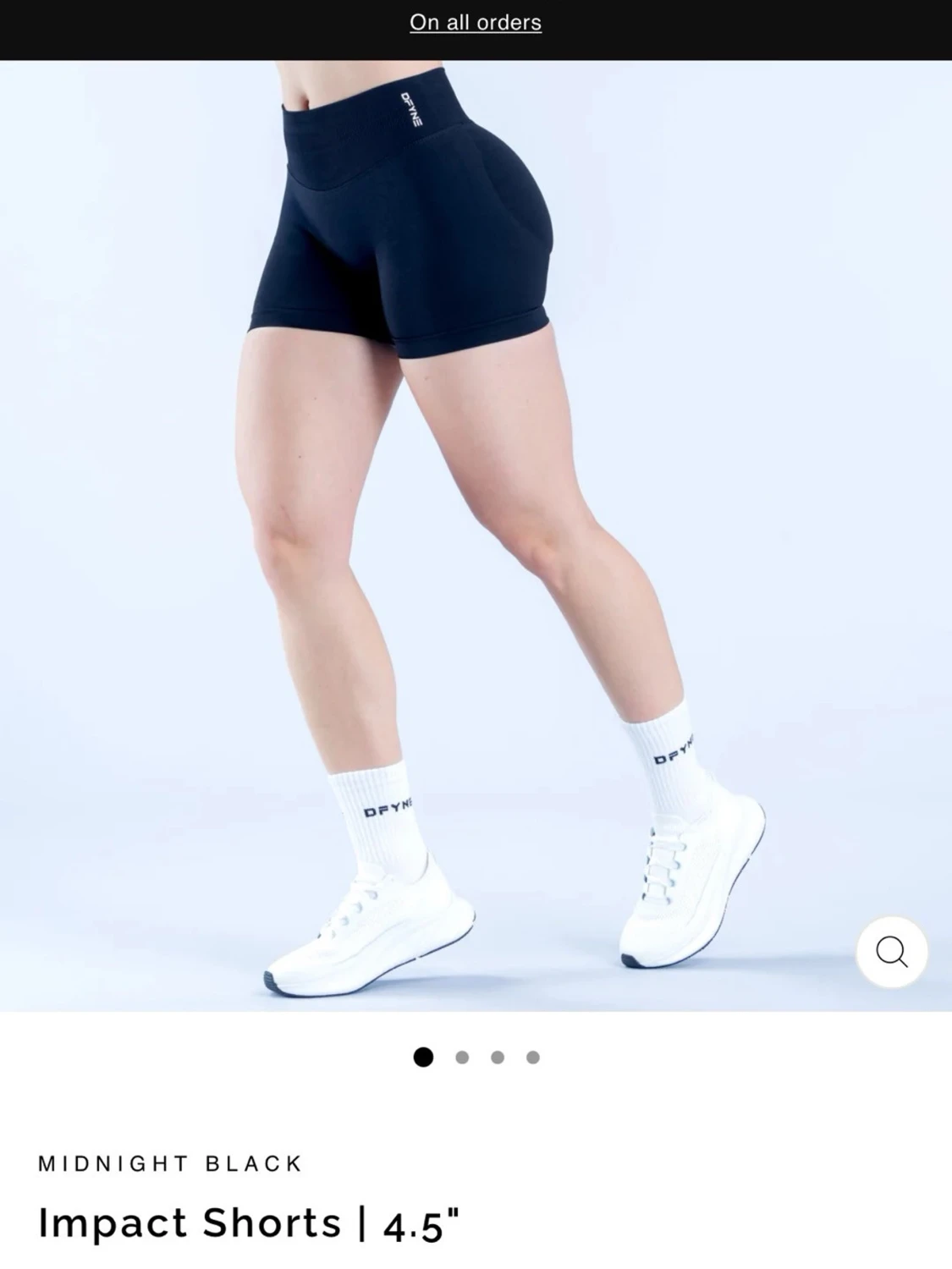 Svarta Impact shorts från Dfyne 