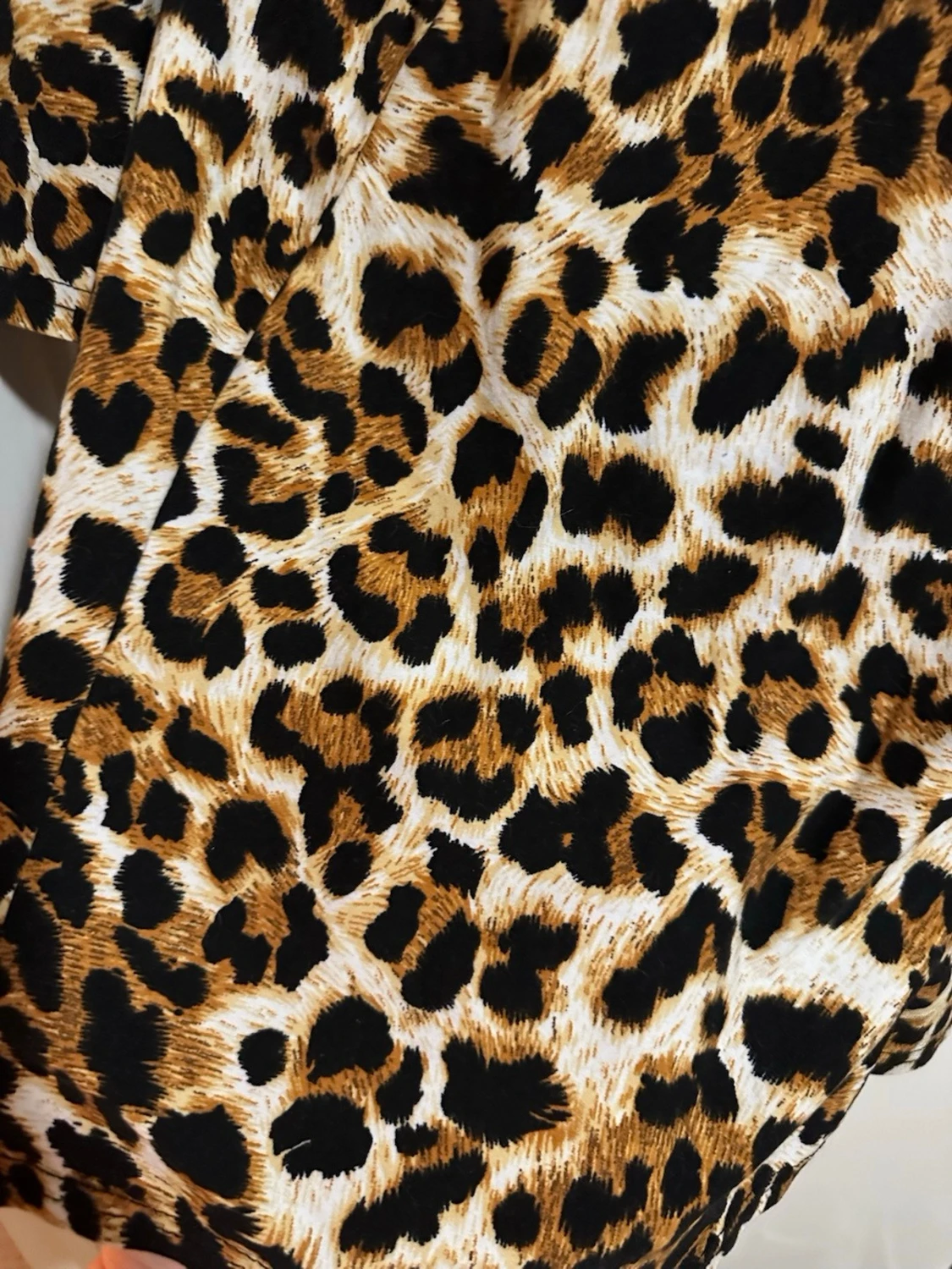 Leopardmönstrad långärmad klänning storlek: M - 1