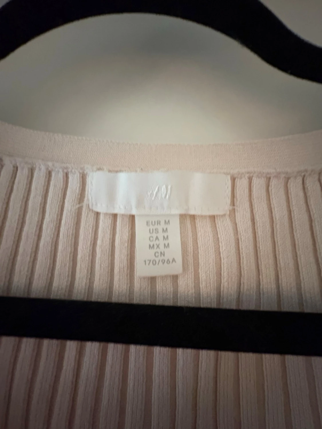 Beige ribbad kofta från H&M - 1