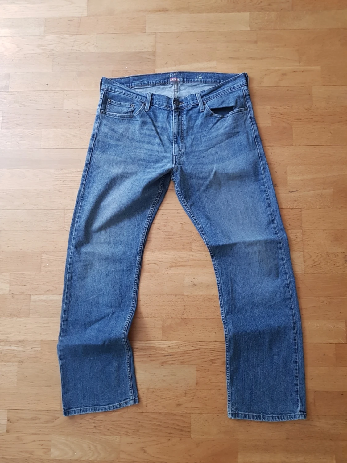 Blå raka jeans från Levi's Denizen - 4