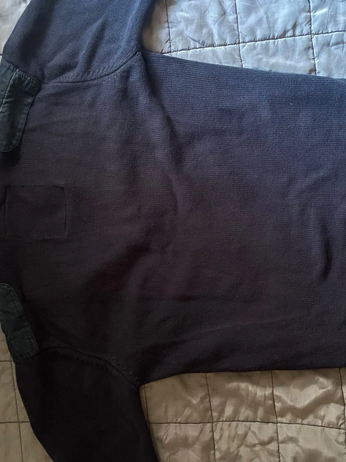 Mörkblå ribbad tröja från Sebago - 1