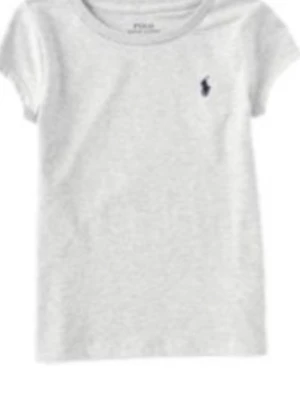 Grå t-shirt från Polo Ralph Lauren - Klassisk ljusgrå t-shirt från Polo Ralph Lauren med korta ärmar och den ikoniska lilla loggan broderad på bröstet. Tillverkad i mjuk bomull och har en normal passform. Perfekt basplagg till garderoben.