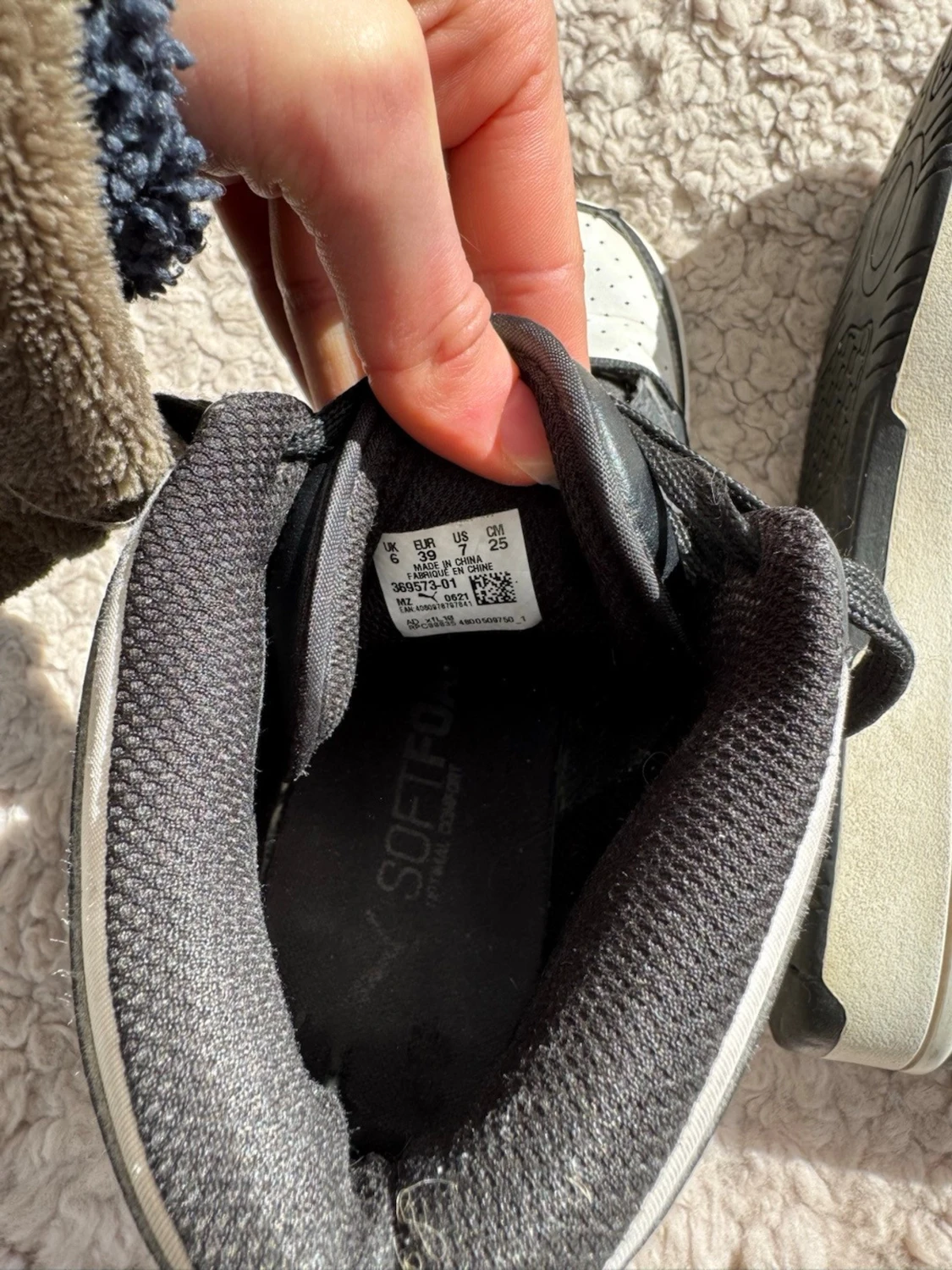 Svarta och vita höga sneakers - 6
