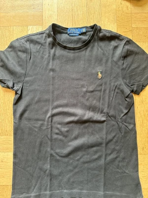 Svart t-shirt från Polo Ralph Lauren - Klassisk svart t-shirt från Polo Ralph Lauren med broderad logga på bröstet. T-shirten har rund halsringning och korta ärmar. Tillverkad i mjuk bomull för en skön känsla och enkel stil.