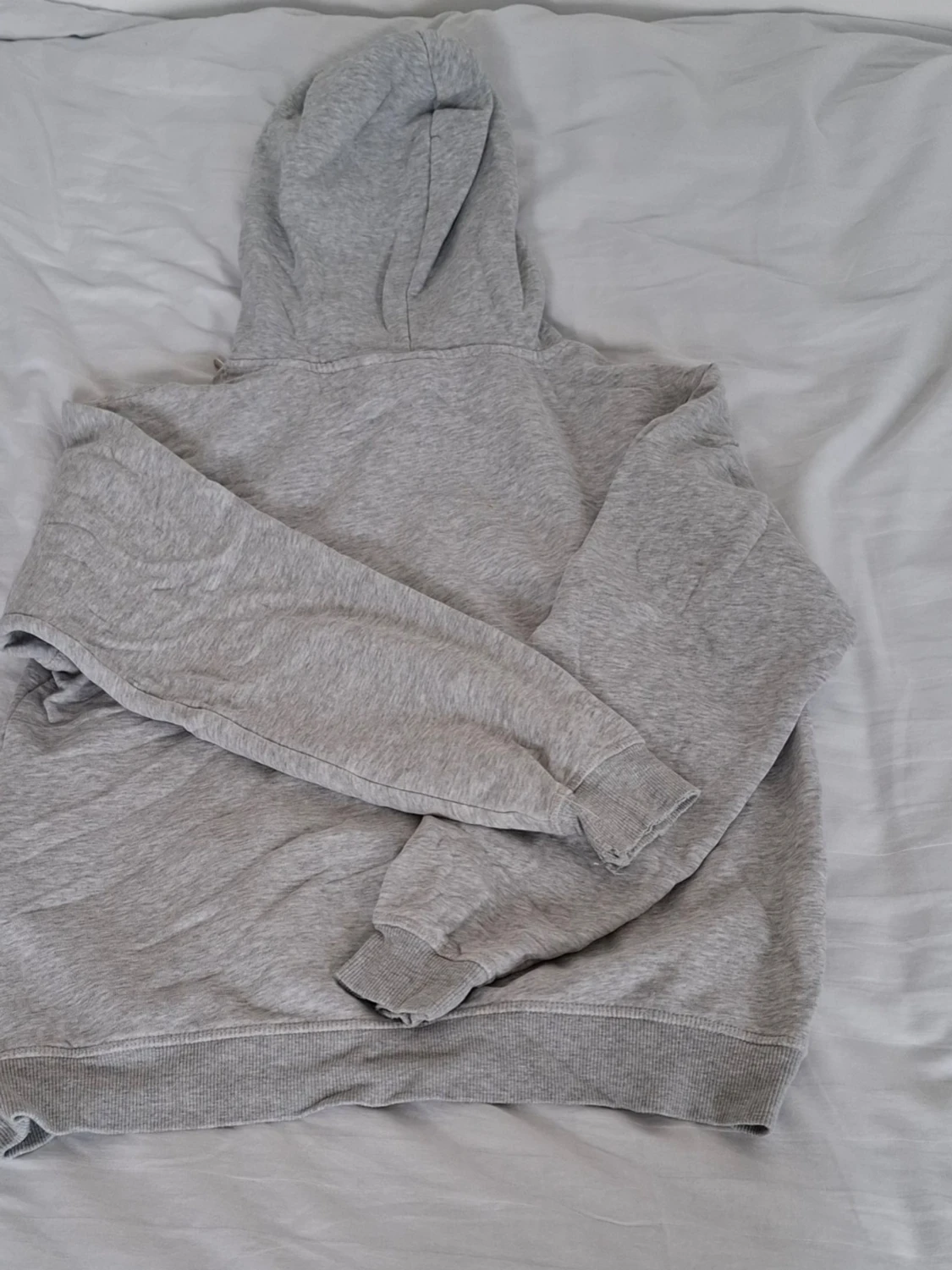 Grå UCLA hoodie med tryck