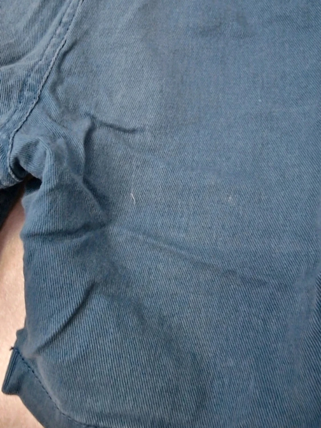 Blå shorts med snörning - 3